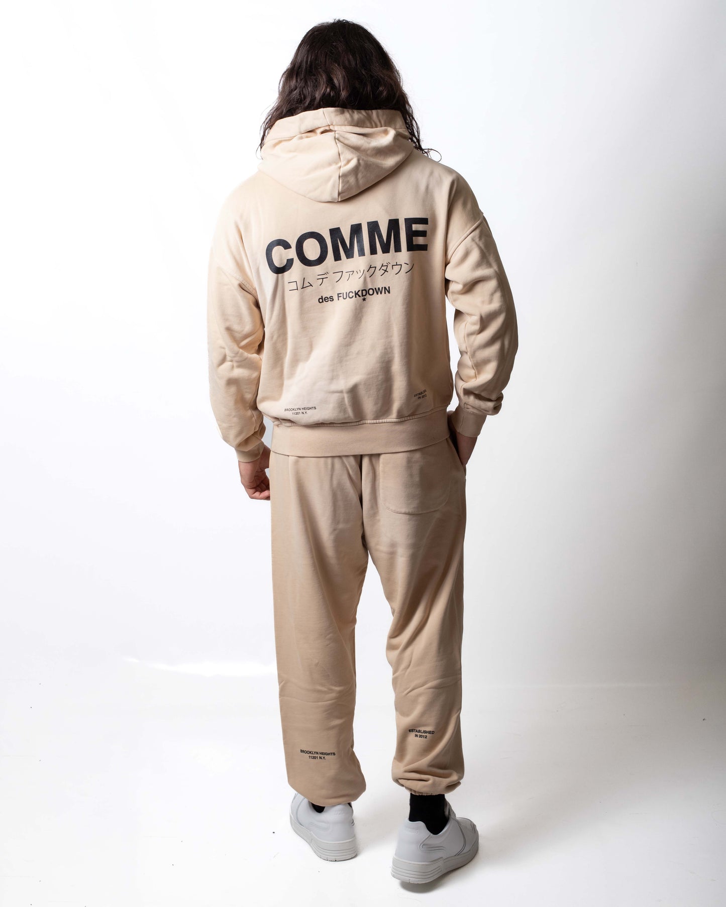 Felpa Comme des Fuckdown con cappuccio e stampe uomo