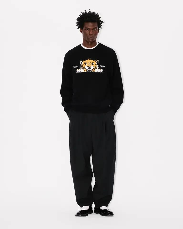 Maglia Kenzo Paris "Happy Tiger" in misto lana uomo