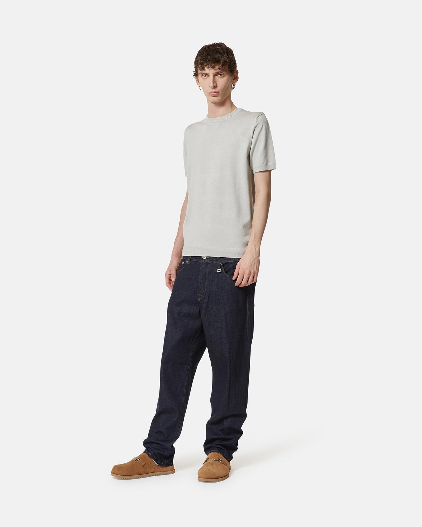 Maglia Richmond X con patch logata in gomma uomo
