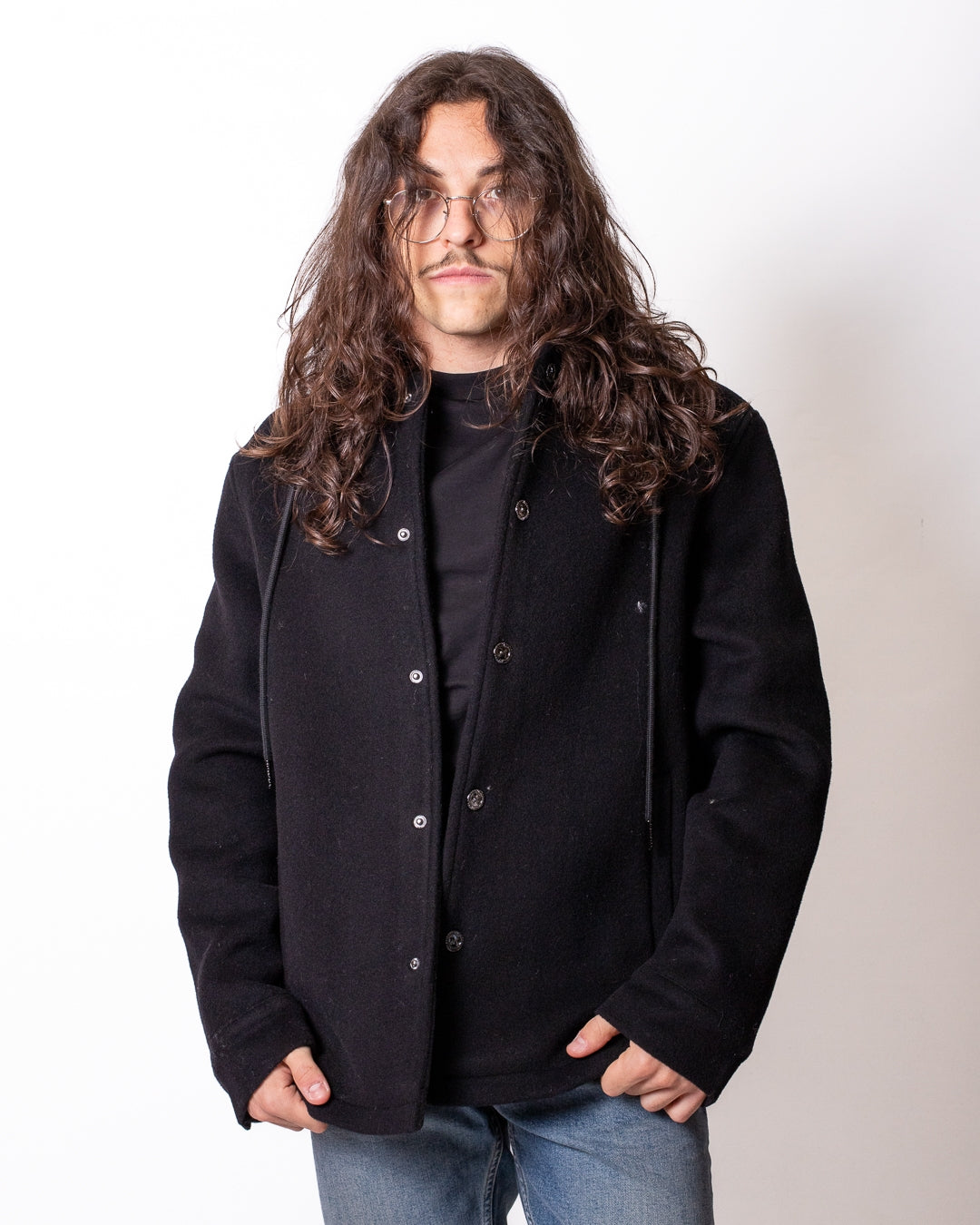 Cappotto Richmond X in misto lana con cappuccio uomo