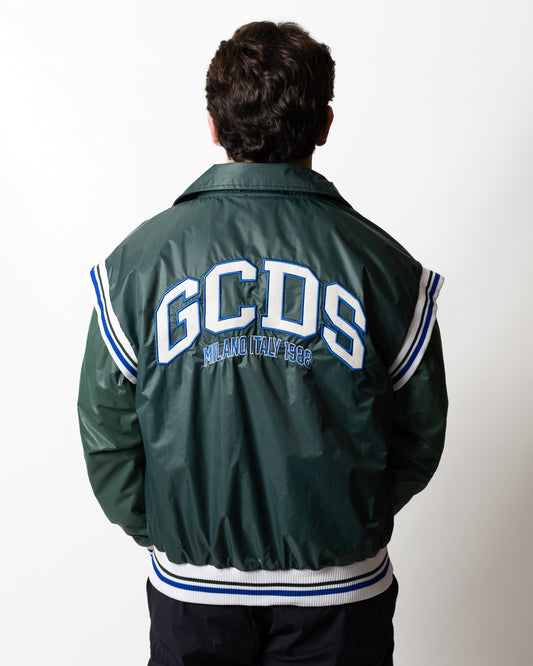 Giubbotto GCDS Essentials logo lounge bomber uomo