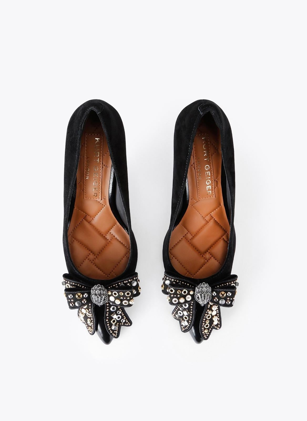 Tacchi Kurt Geiger "Belgravia Stud Bow" donna