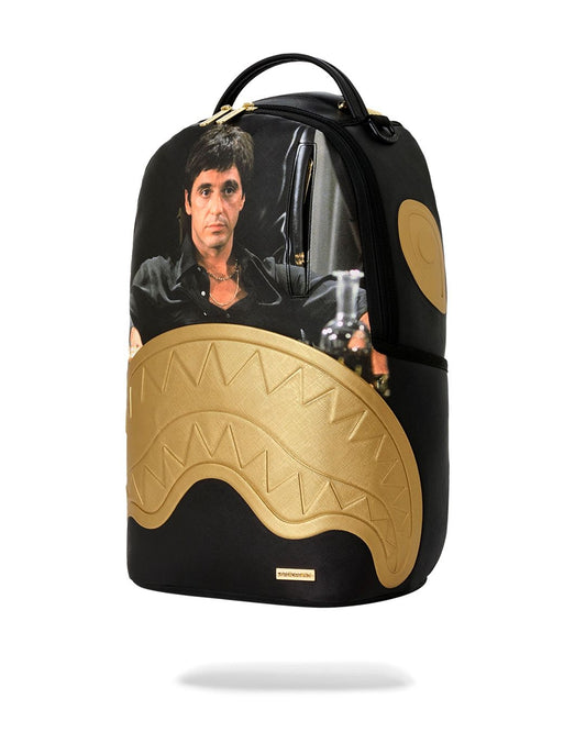 Zaino Sprayground nero SCARFACE GOLD EMBOSSED BACKPACK