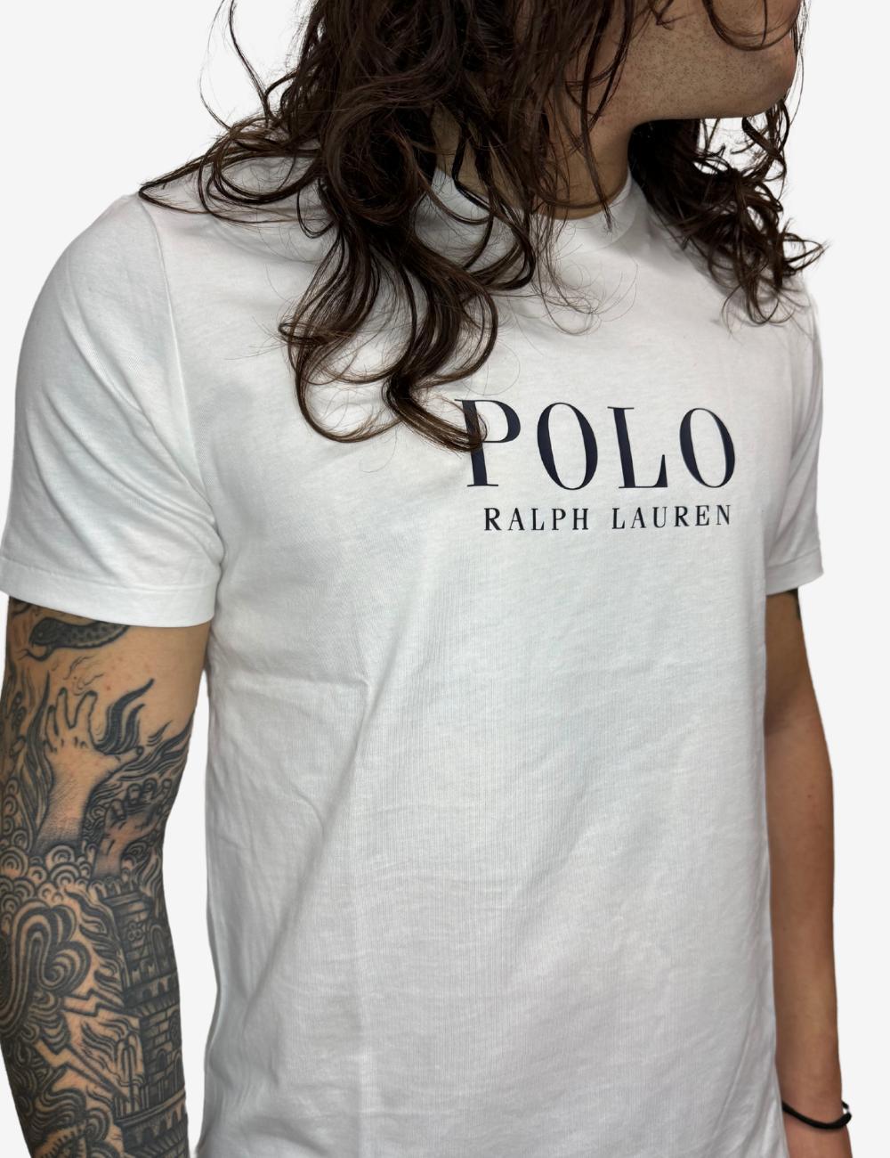 T-Shirt Polo Ralph Lauren con logo e ricamo uomo