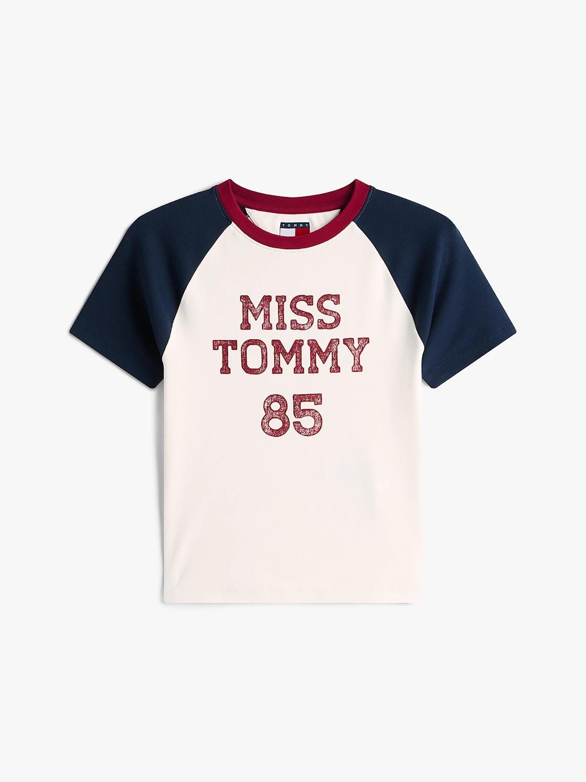 T-Shirt Tommy Jeans slim "Miss Tommy" donna