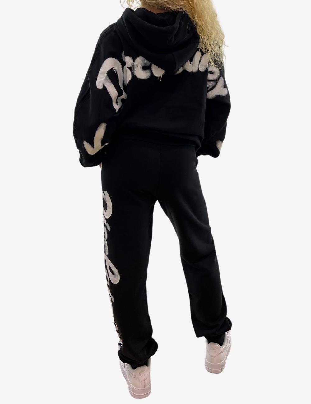Pantalone Disclaimer con logo sbiadito donna