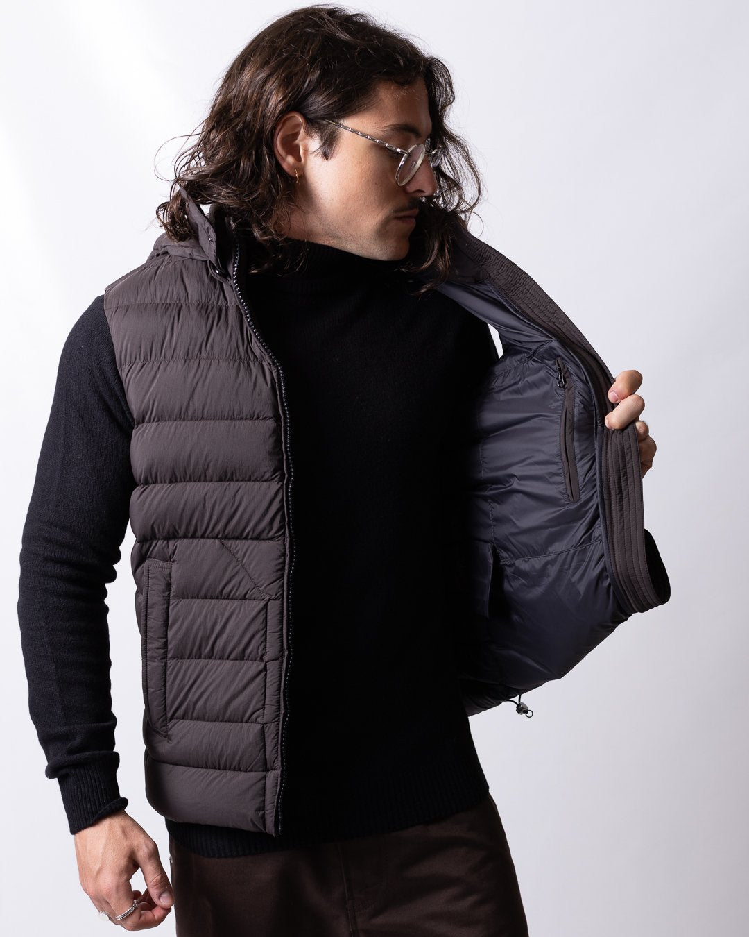 Gilet Colmar opaco con cappuccio staccabile uomo