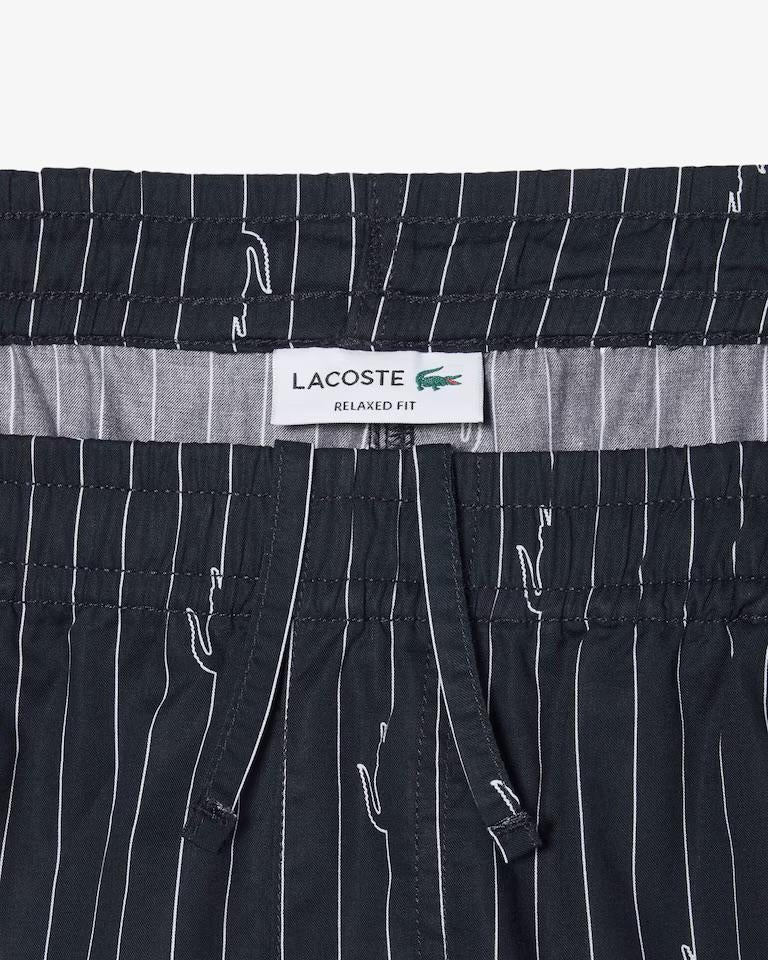 Bermuda Lacoste stampa pinstripe uomo