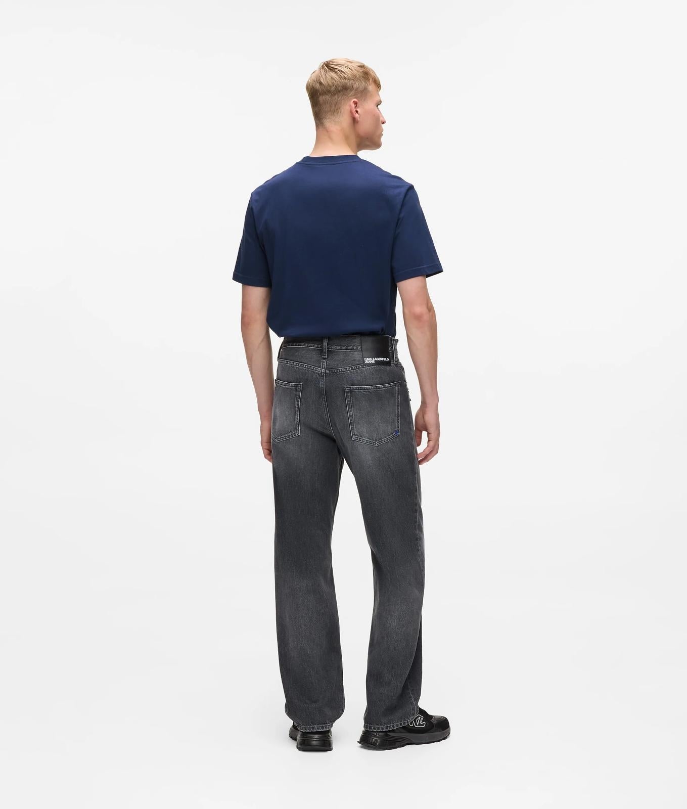 Jeans Karl Lagerfeld relaxed con strappi uomo