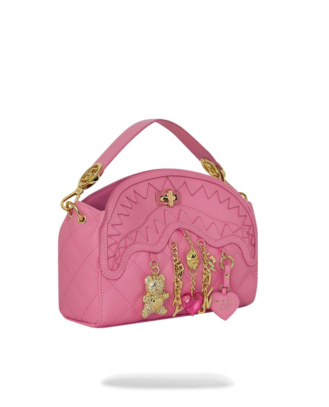 Borsa a tracolla Sprayground rosa "Hanging charms handbag" donna