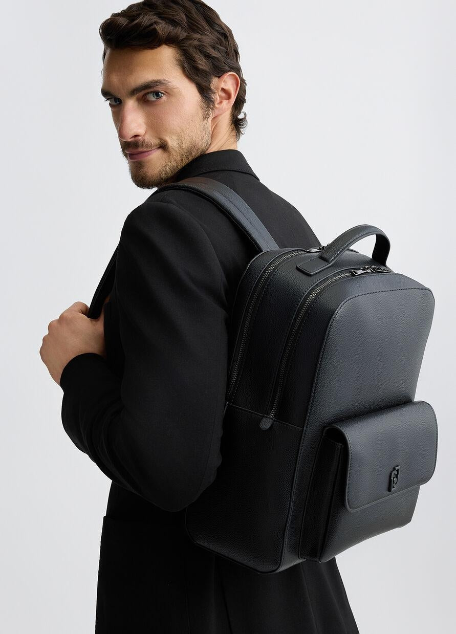 Zaino Liu Jo in pelle con placca in metallo