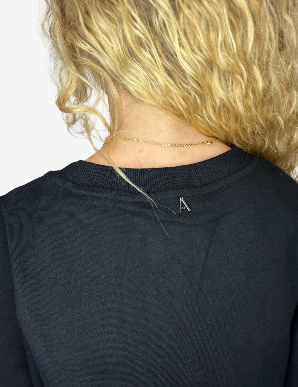Felpa Twinset Actitude girocollo con perline donna