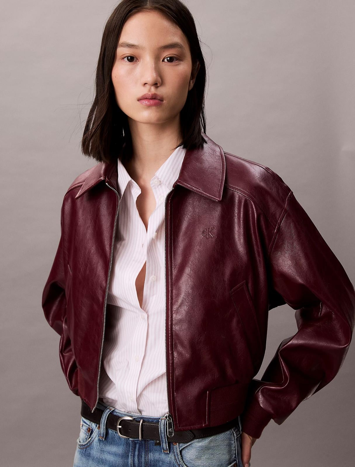 Giubbotto Calvin Klein in similpelle donna
