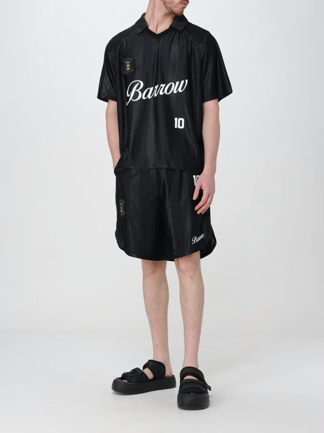 Shorts Barrow in triacetato con logo football team jersey unisex