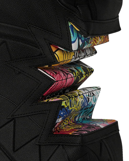 Zaino Sprayground nero Graffiti bite dlx-bite backpack