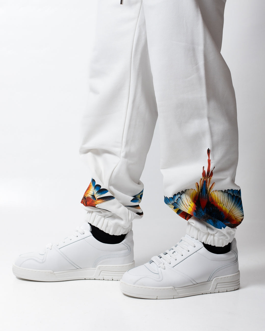 Pantalone Marcelo Burlon in felpa "Orange Wings" uomo