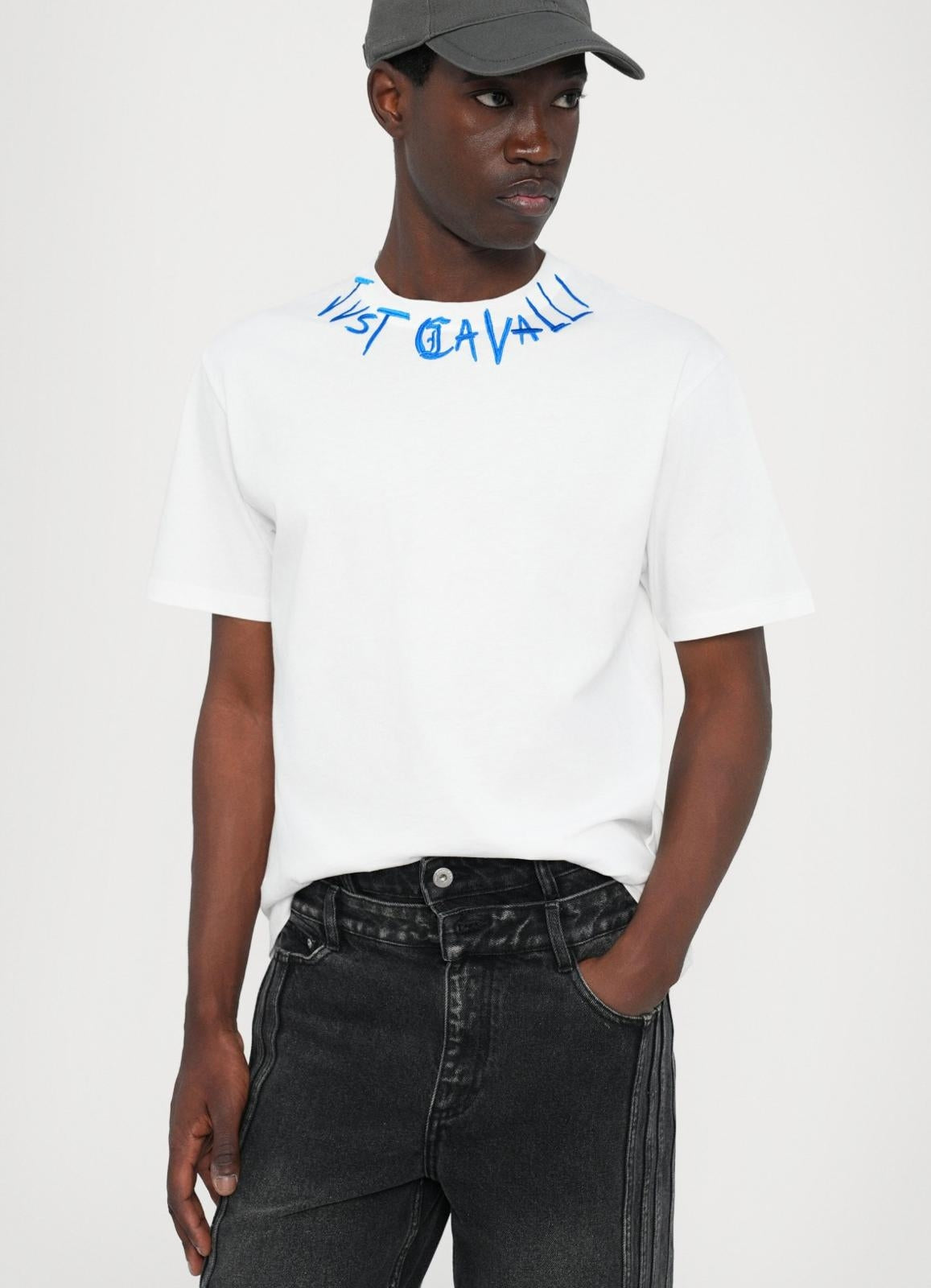 T-Shirt Just Cavalli "Logo Chain" uomo