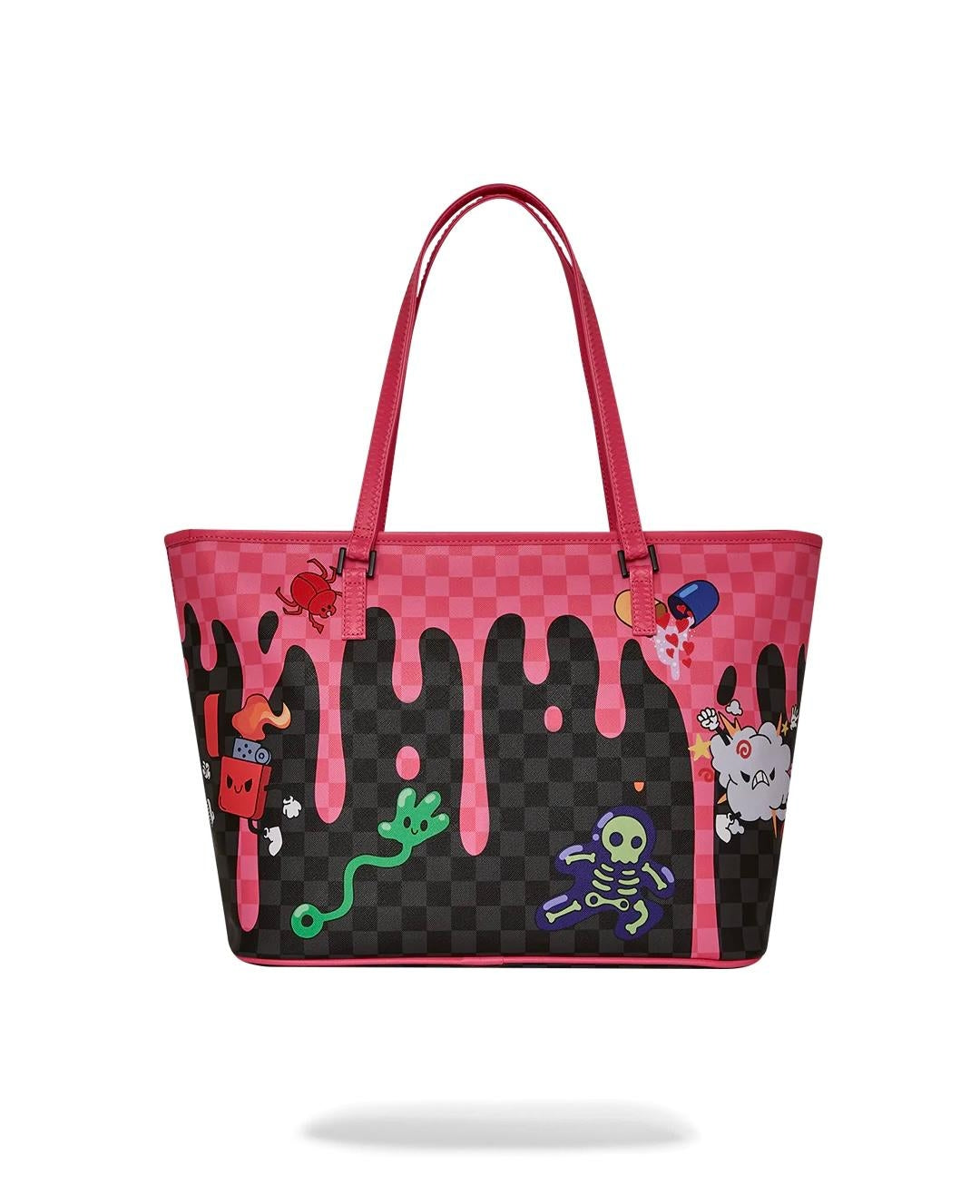 Borsa Sprayground nero WTF skull drip tote