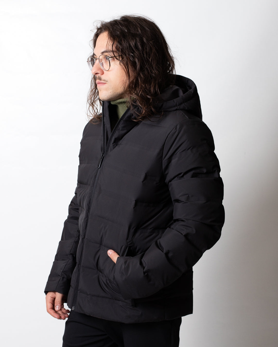 Giubbotto Tommy Jeans puffer con logo all-over uomo