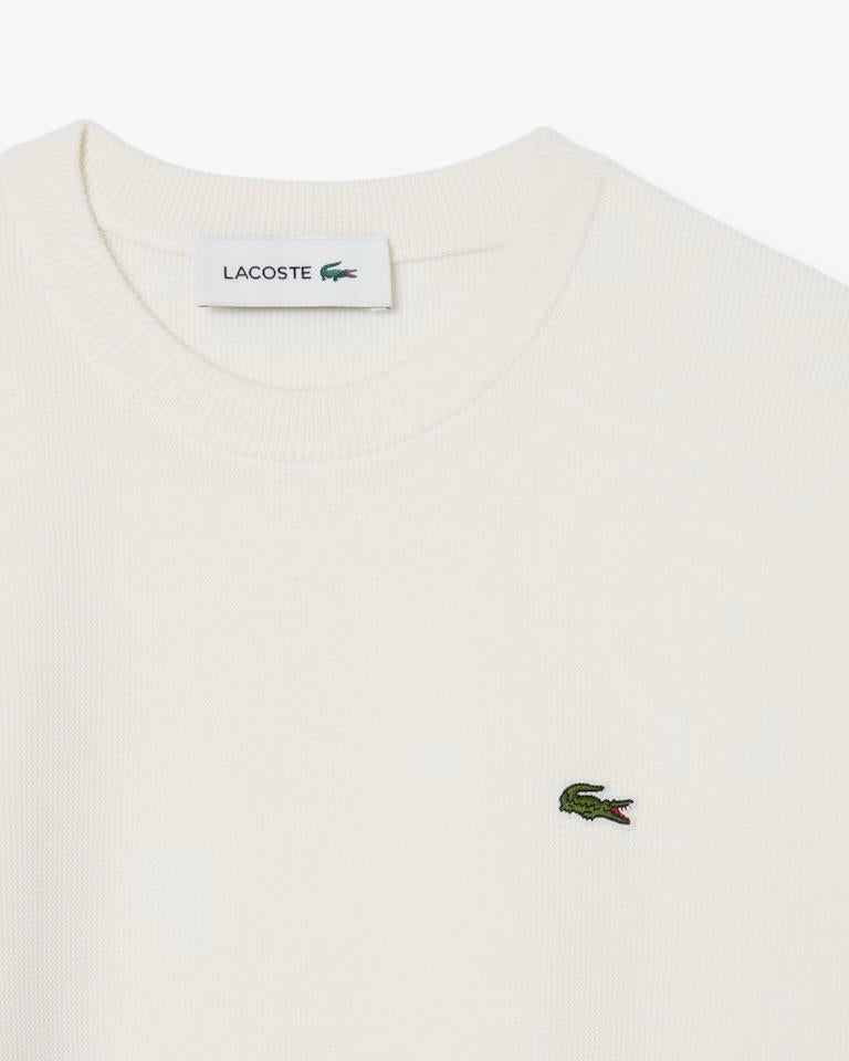 Maglia Lacoste girocollo in misto lana donna