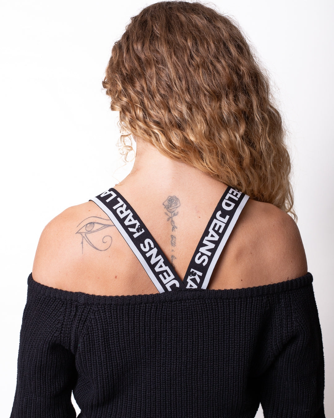 Maglia Karl Lagerfeld Jeans con fasce logate donna