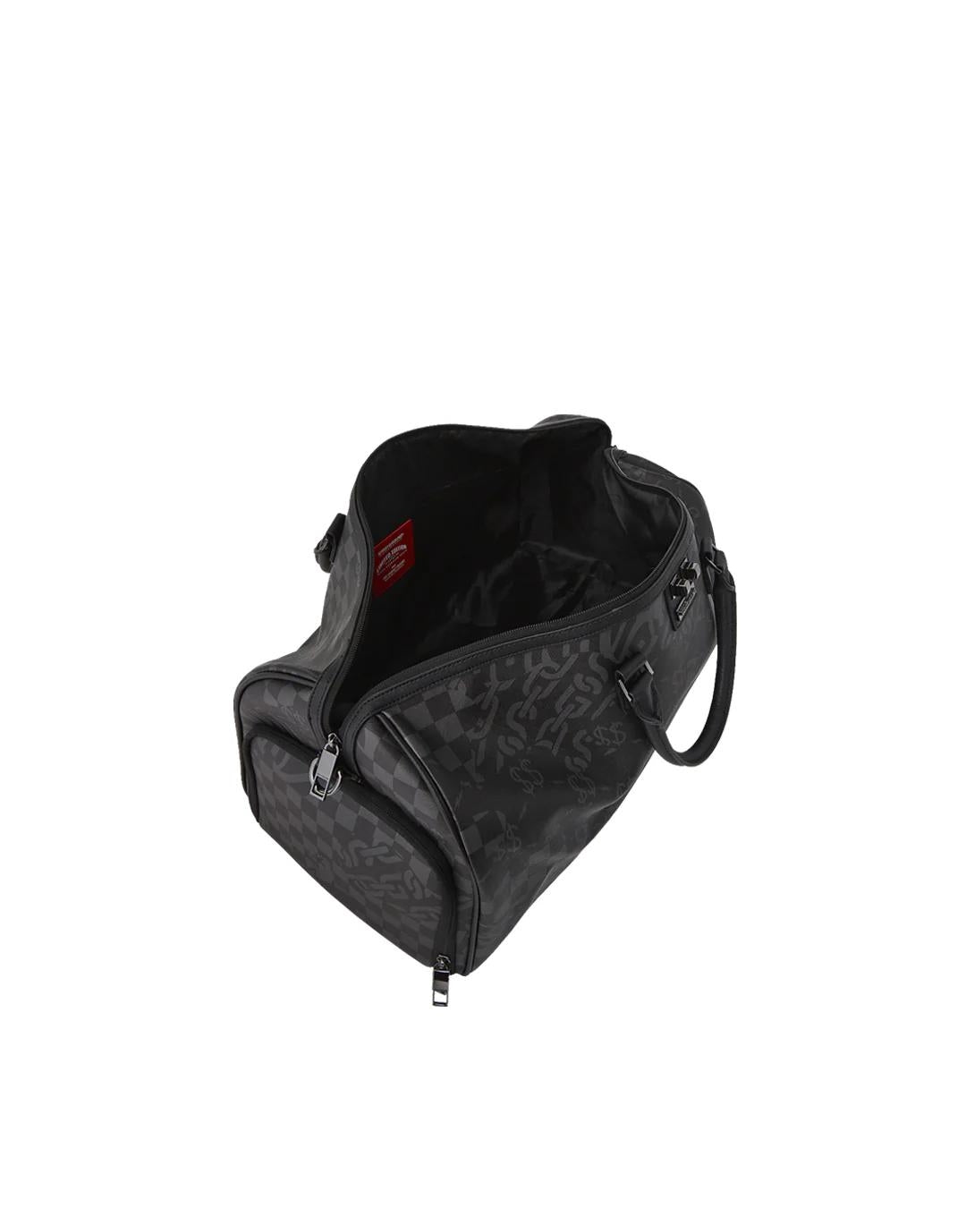 Borsone Sprayground nero 3AM Check large duffle