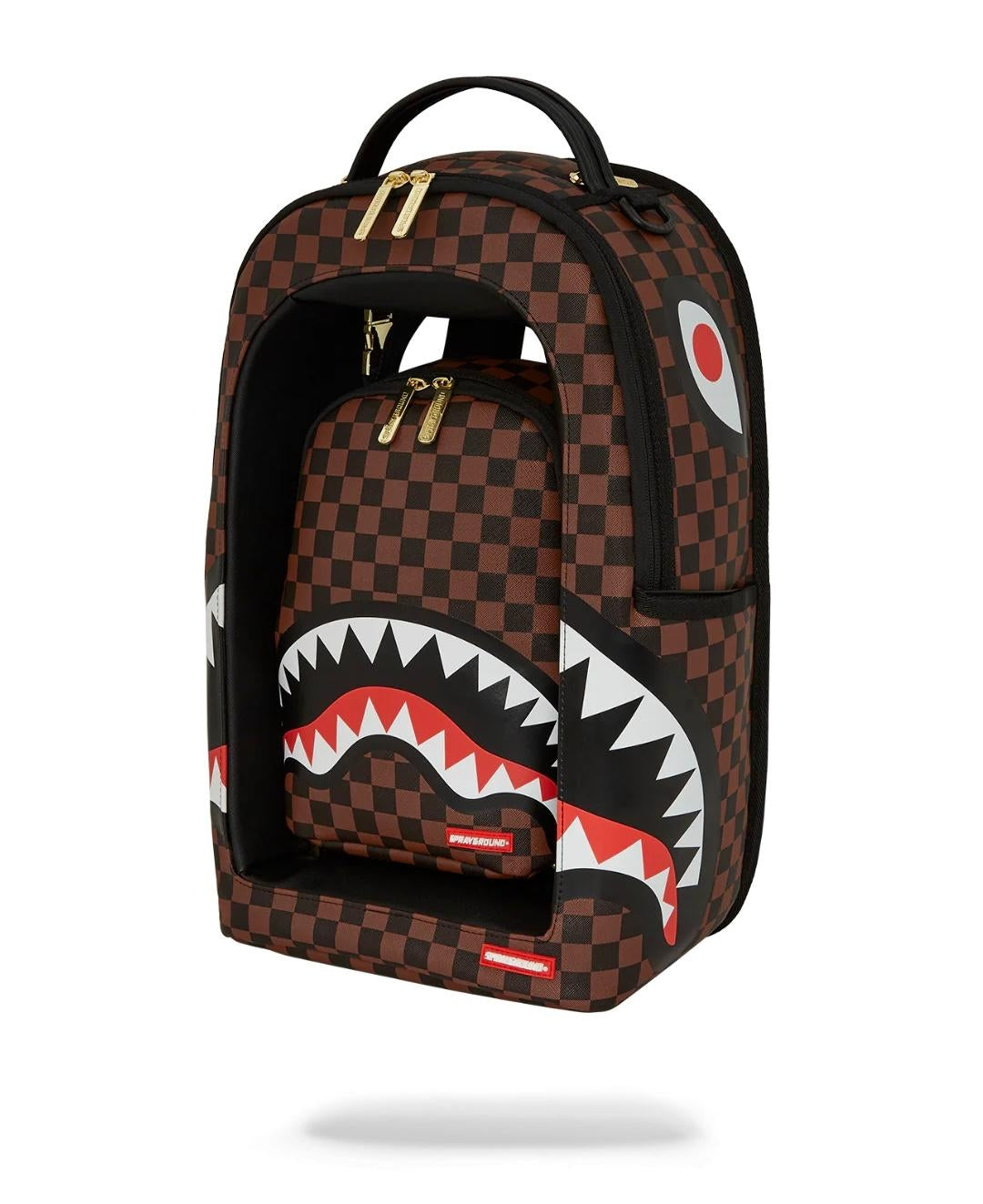 Zaino Sprayground marrone Sharks in a hole in paris dlxsv backpack