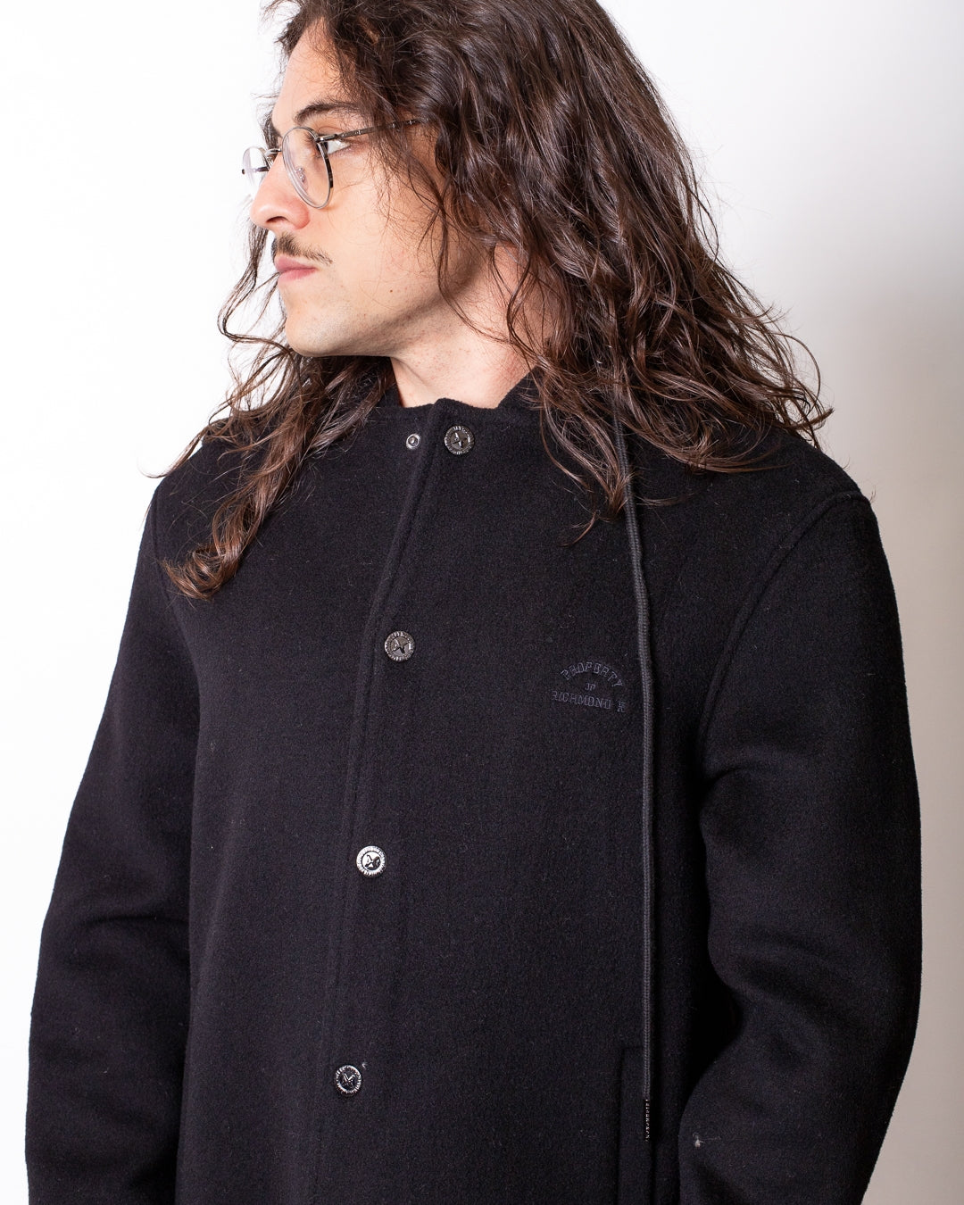 Cappotto Richmond X in misto lana con cappuccio uomo