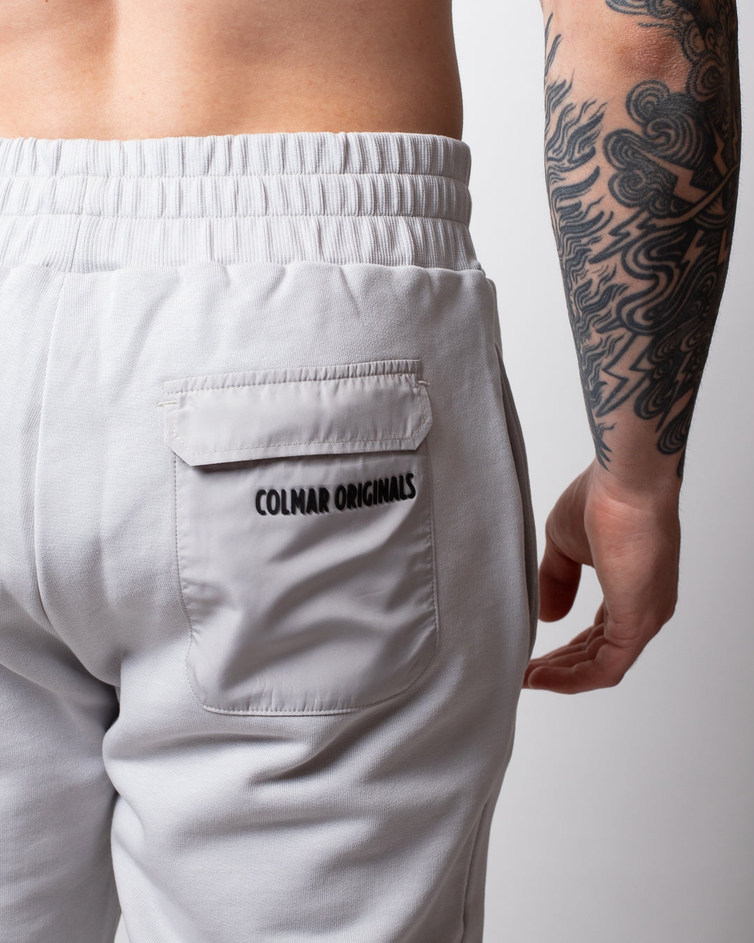 Pantalone Colmar in felpa con tasca in nylon uomo
