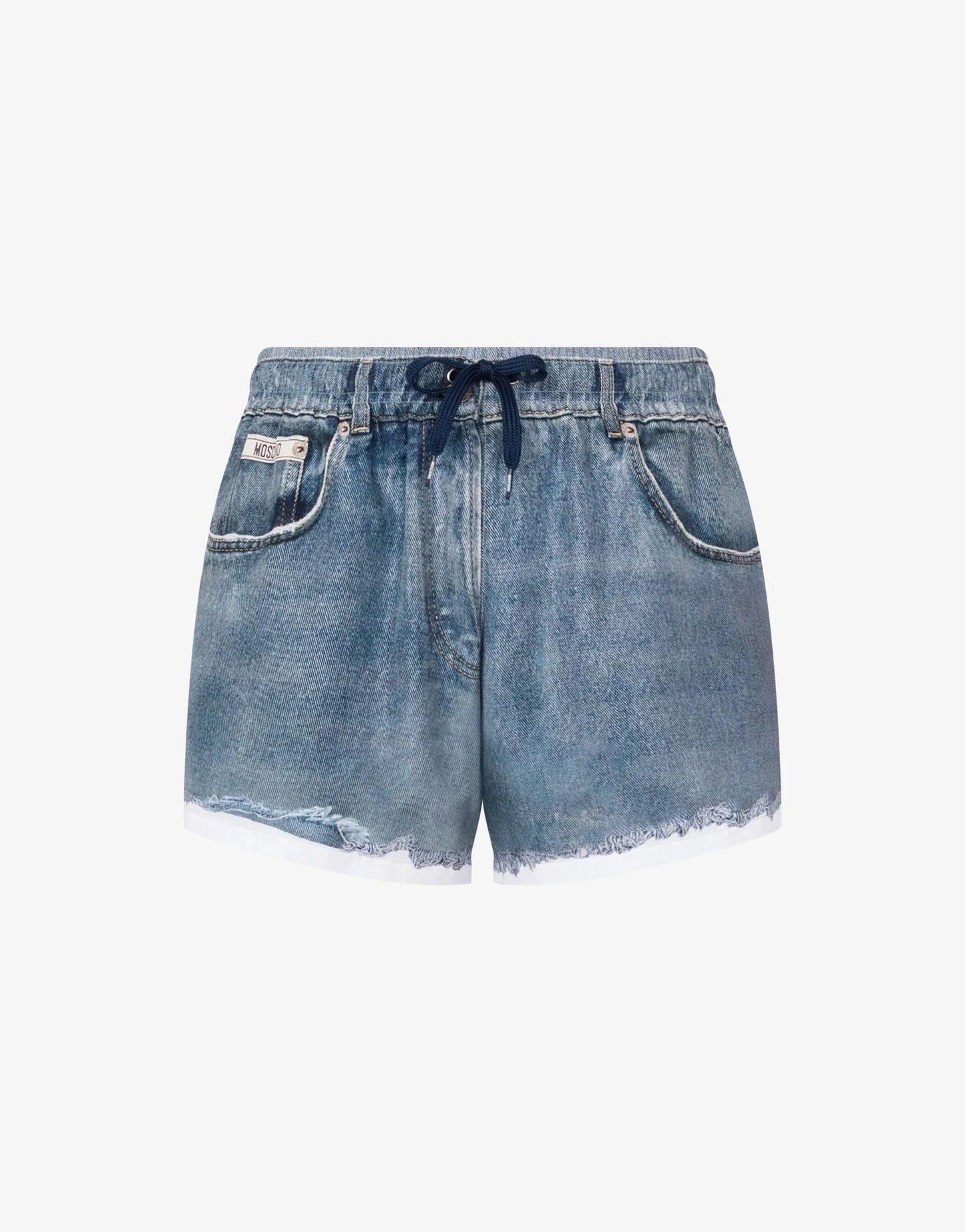 Boxer Mare Moschino stampa denim uomo