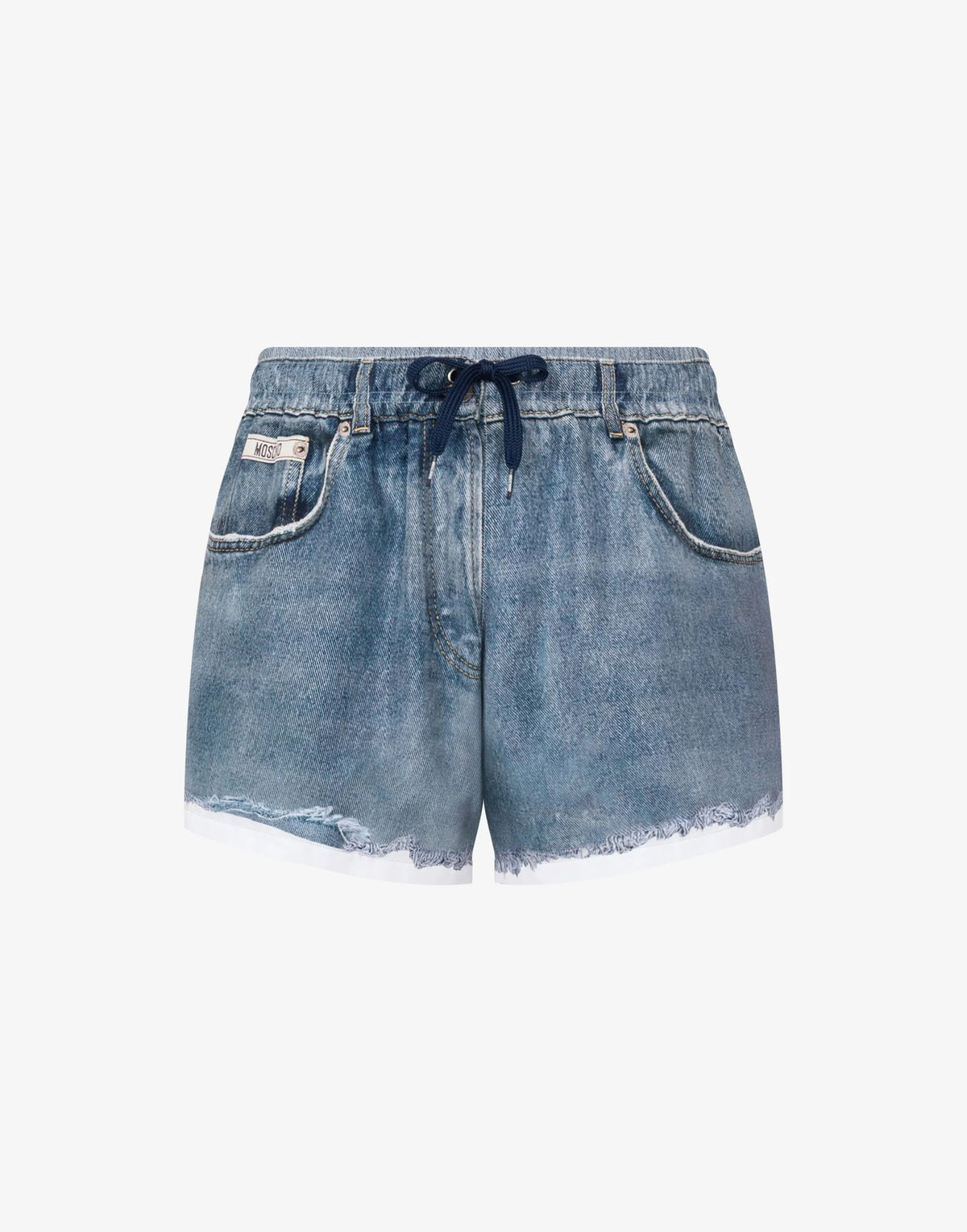 Boxer Mare Moschino stampa denim uomo