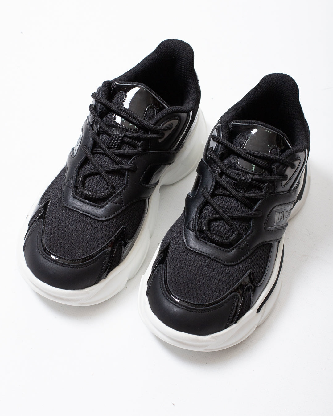 Sneakers Just Cavalli in rete con logo a contrasto uomo