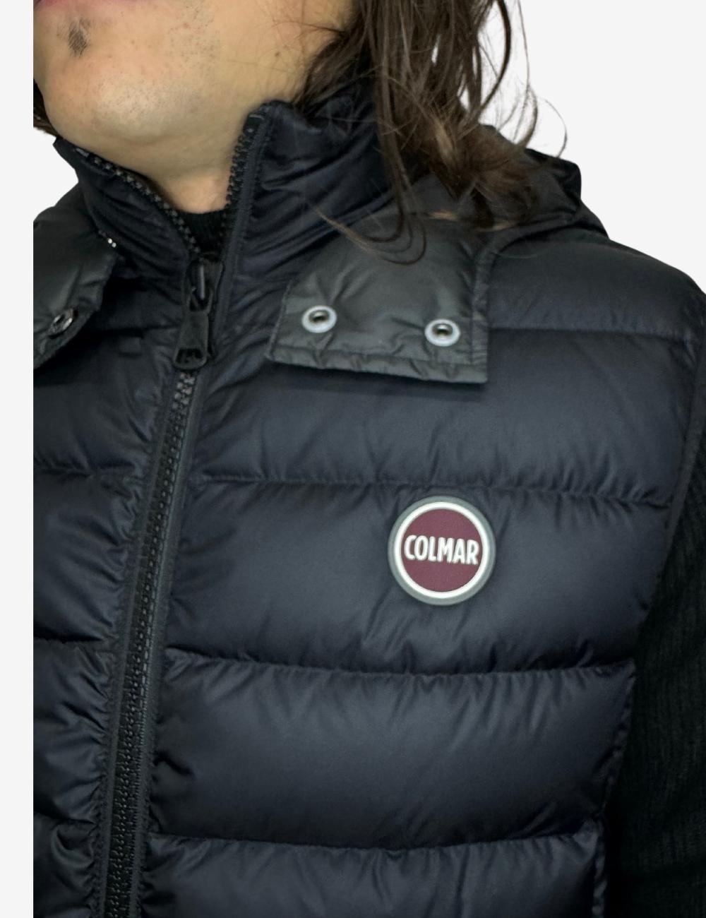 Gilet Colmar in piuma con cappuccio staccabile