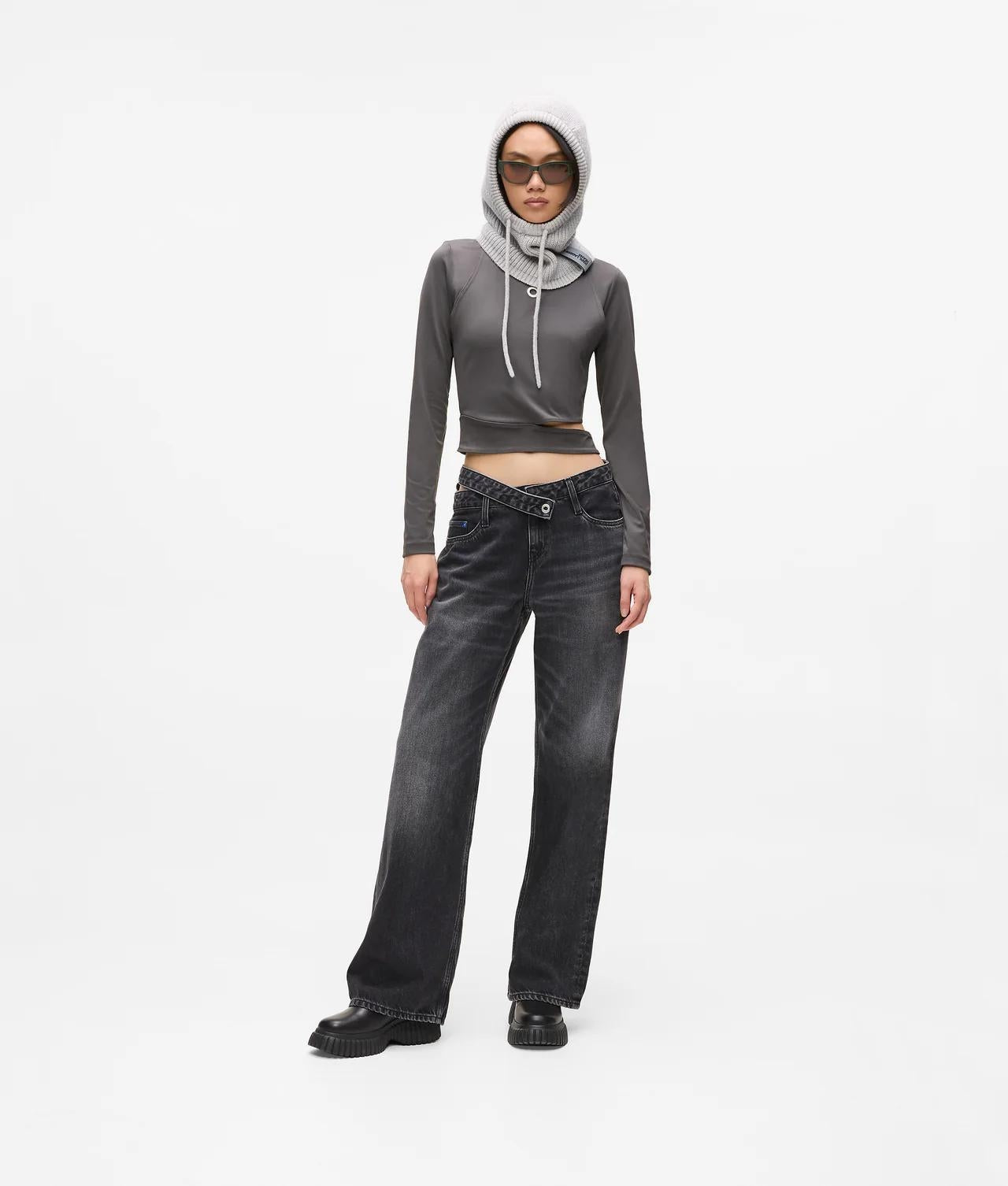 Jeans Karl Lagerfeld mid rise relaxed con dettaglio cut-out donna