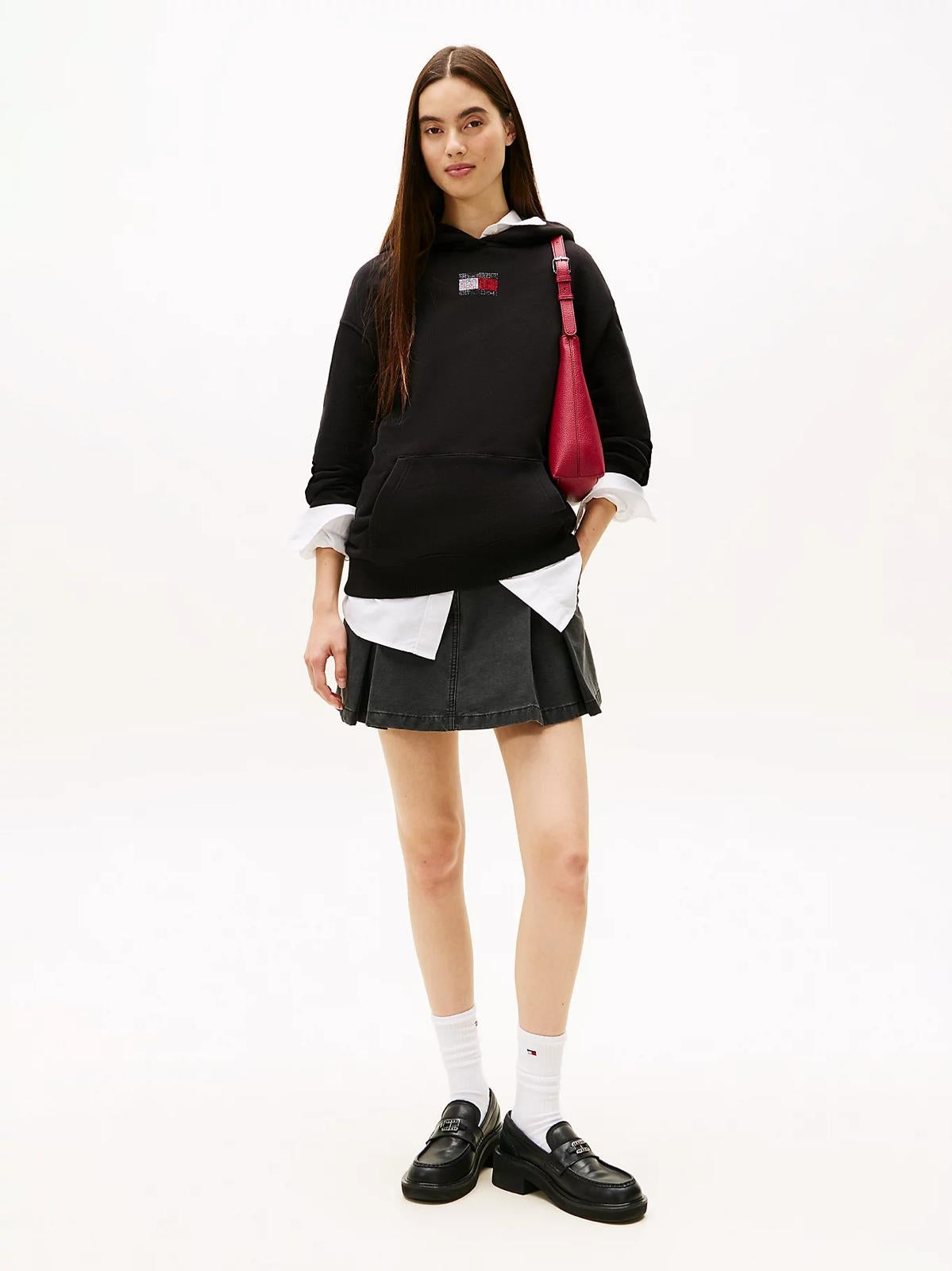 Felpa Tommy Jeans "Party Flag" donna