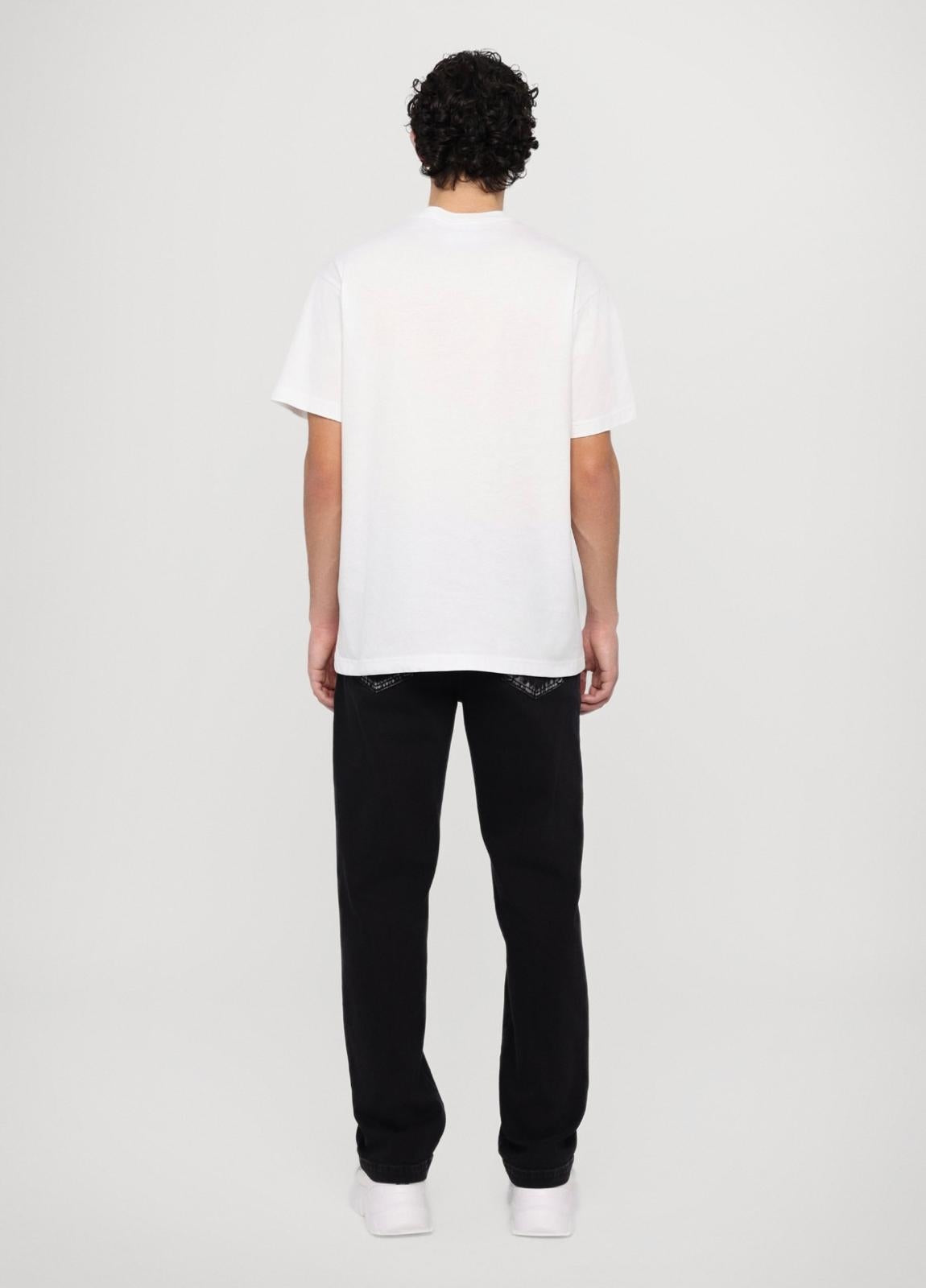 T-Shirt Versace Jeans Couture con placca logata in metallo uomo