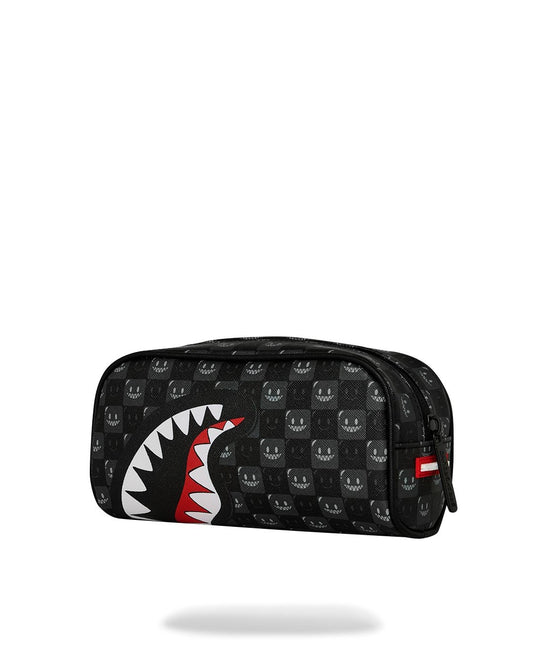 Pochette Sprayground nero SHARKS IN PARIS WTF BUBBLY BLACK CHECK POUCH