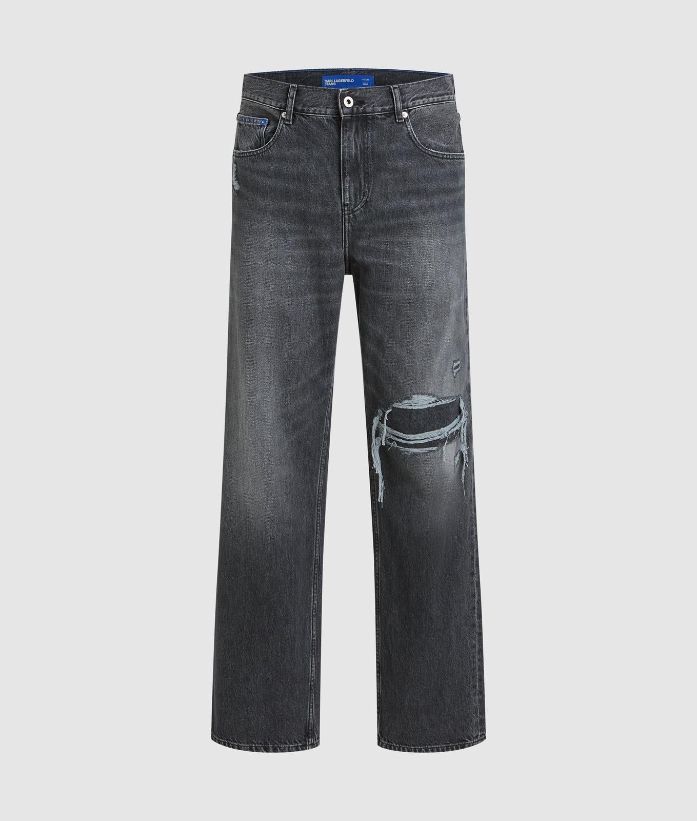 Jeans Karl Lagerfeld relaxed con strappi uomo