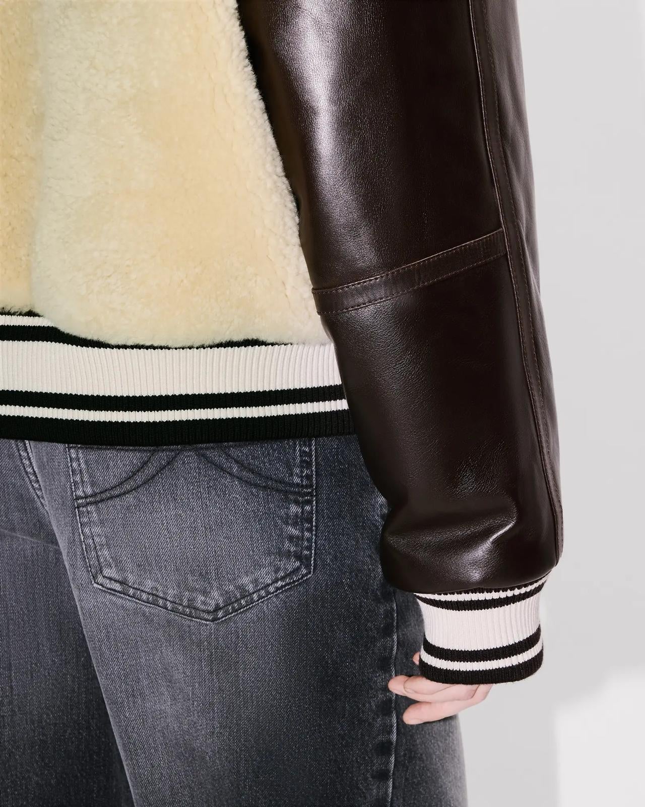 Giubbotto Kenzo Paris "Futura Sherling" in vera pelle