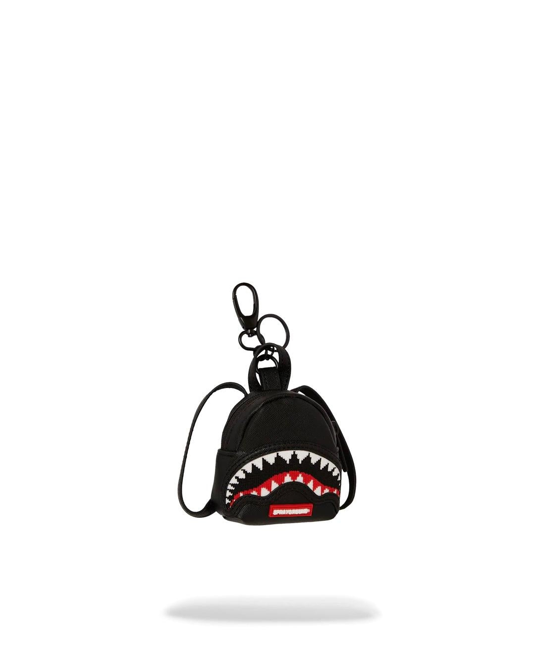 Portachiavi Sprayground nero Fly knit mouth backpack keychain