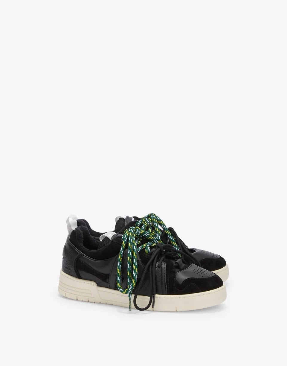 Sneakers Moschino con doppi lacci uomo