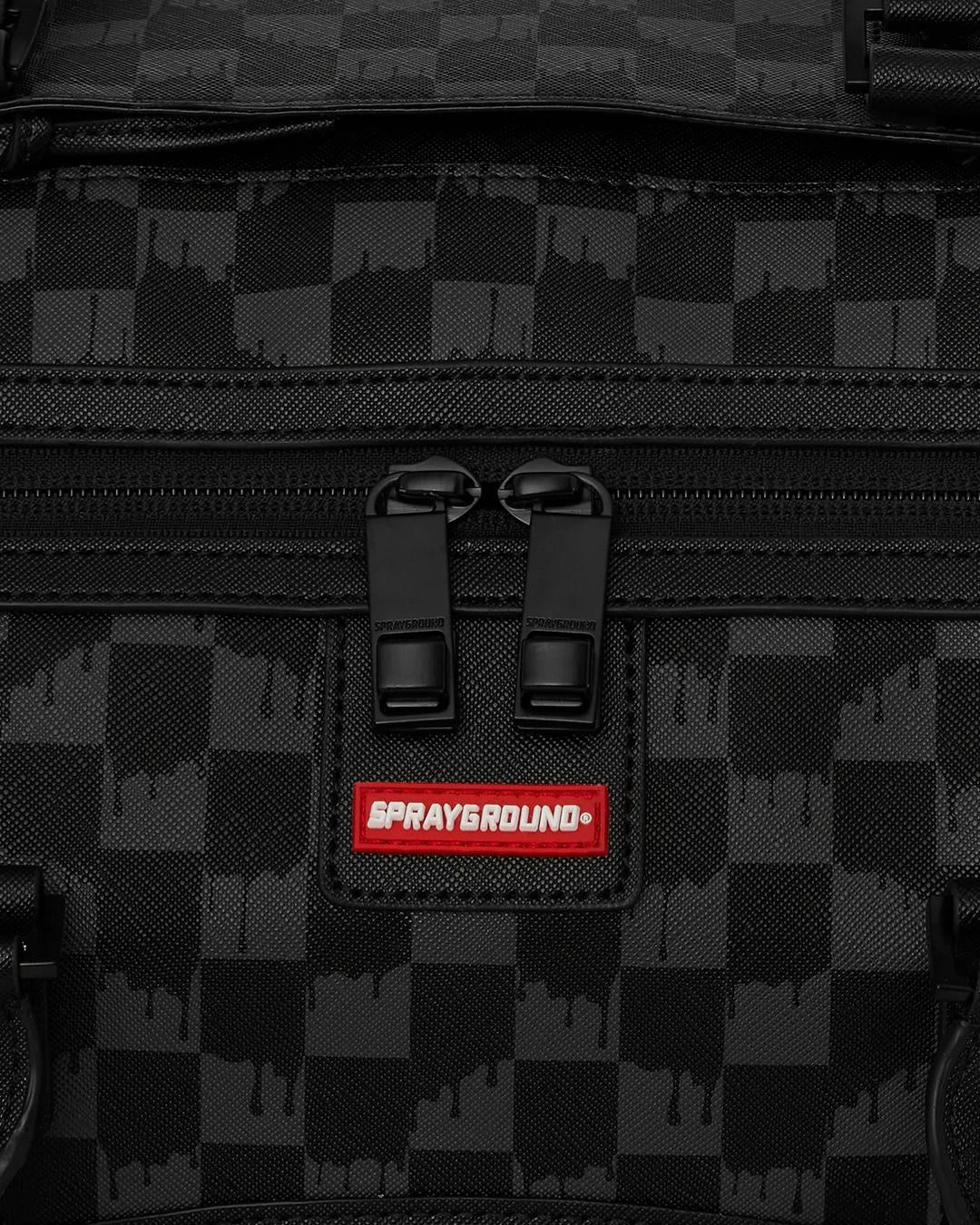 Borsone Sprayground nero Dripping sharks in paris large duffle
