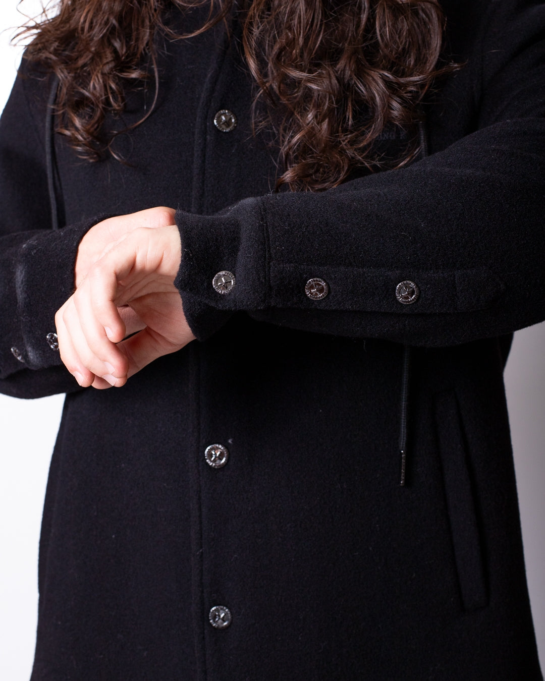 Cappotto Richmond X in misto lana con cappuccio uomo