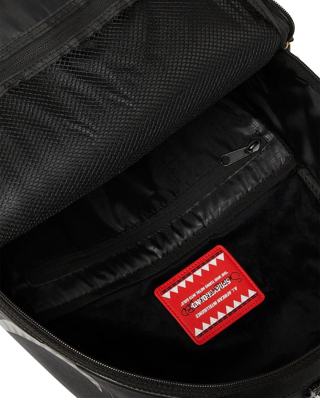 Zaino Sprayground nero AI Wonderland gold and black backpack