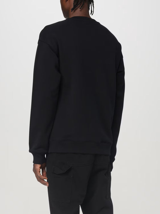 Felpa Moschino girocollo con tasca a zip uomo