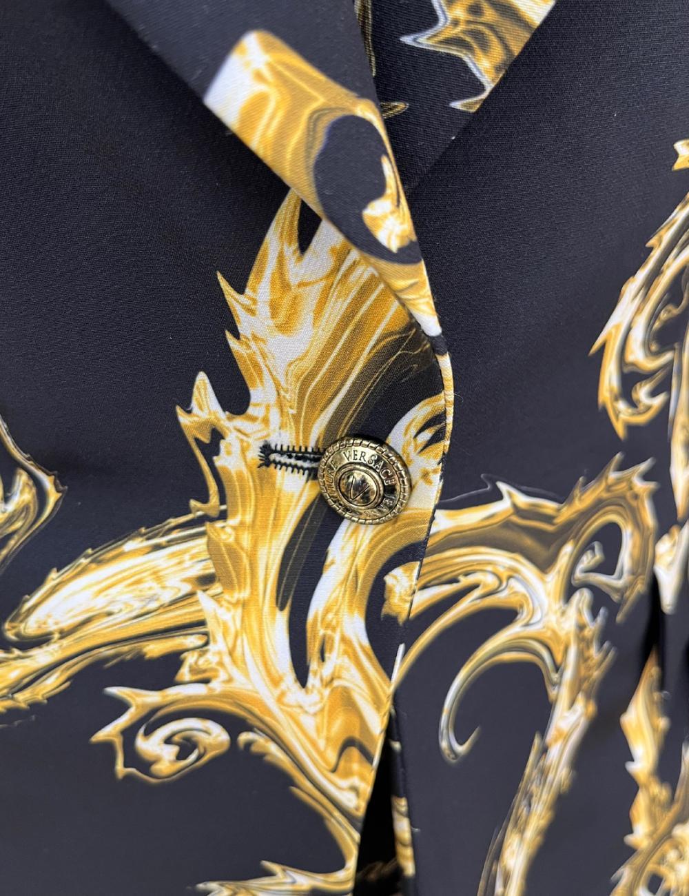 Blazer Versace Jeans Couture con fibbia Baroque donna