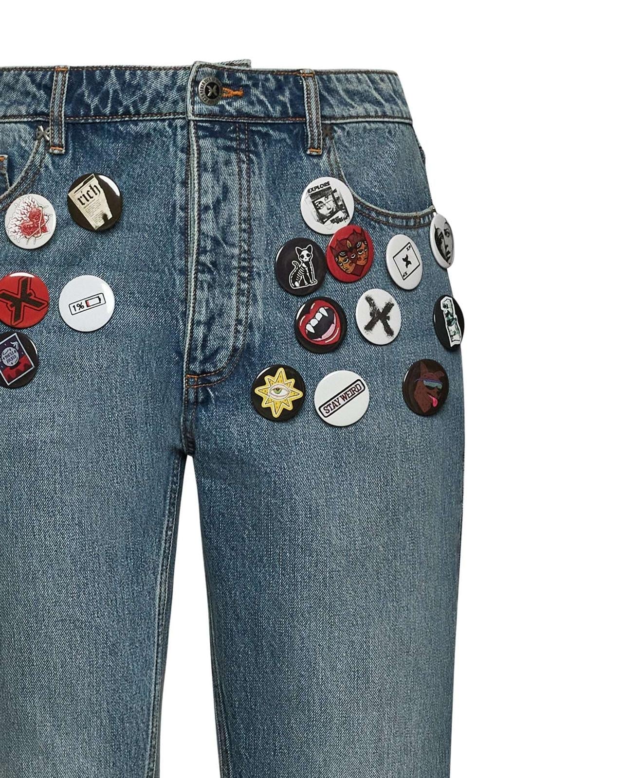 Jeans Richmond X relaxed con spille uomo