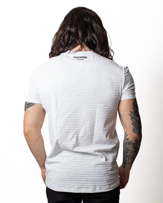 T-Shirt e slip Dsquared2 con logo stampato all-over uomo