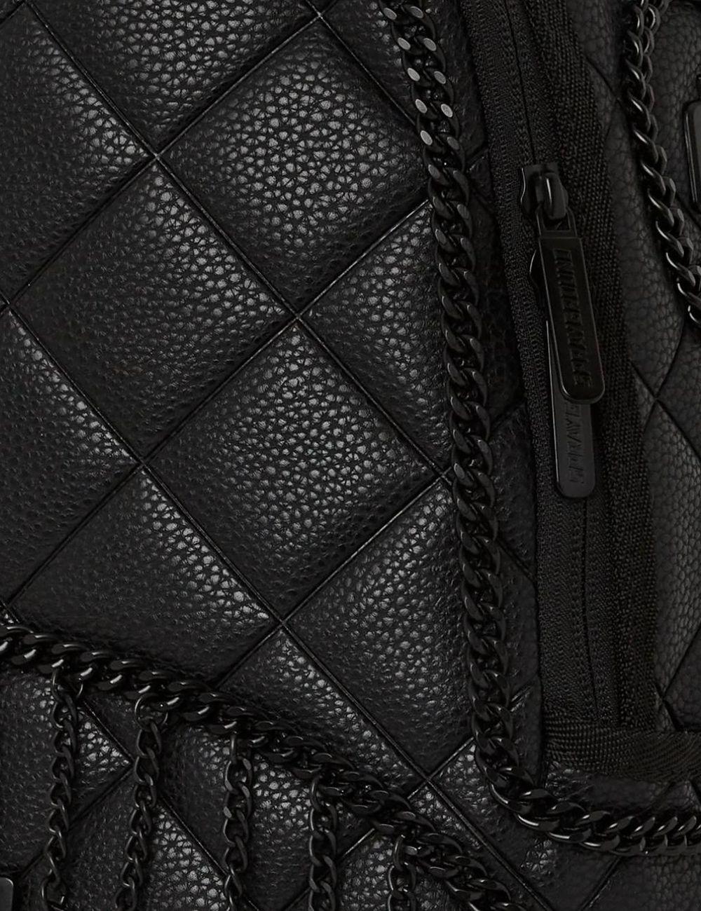 Zaino Sprayground nero quilt with 1 line stitch backpack