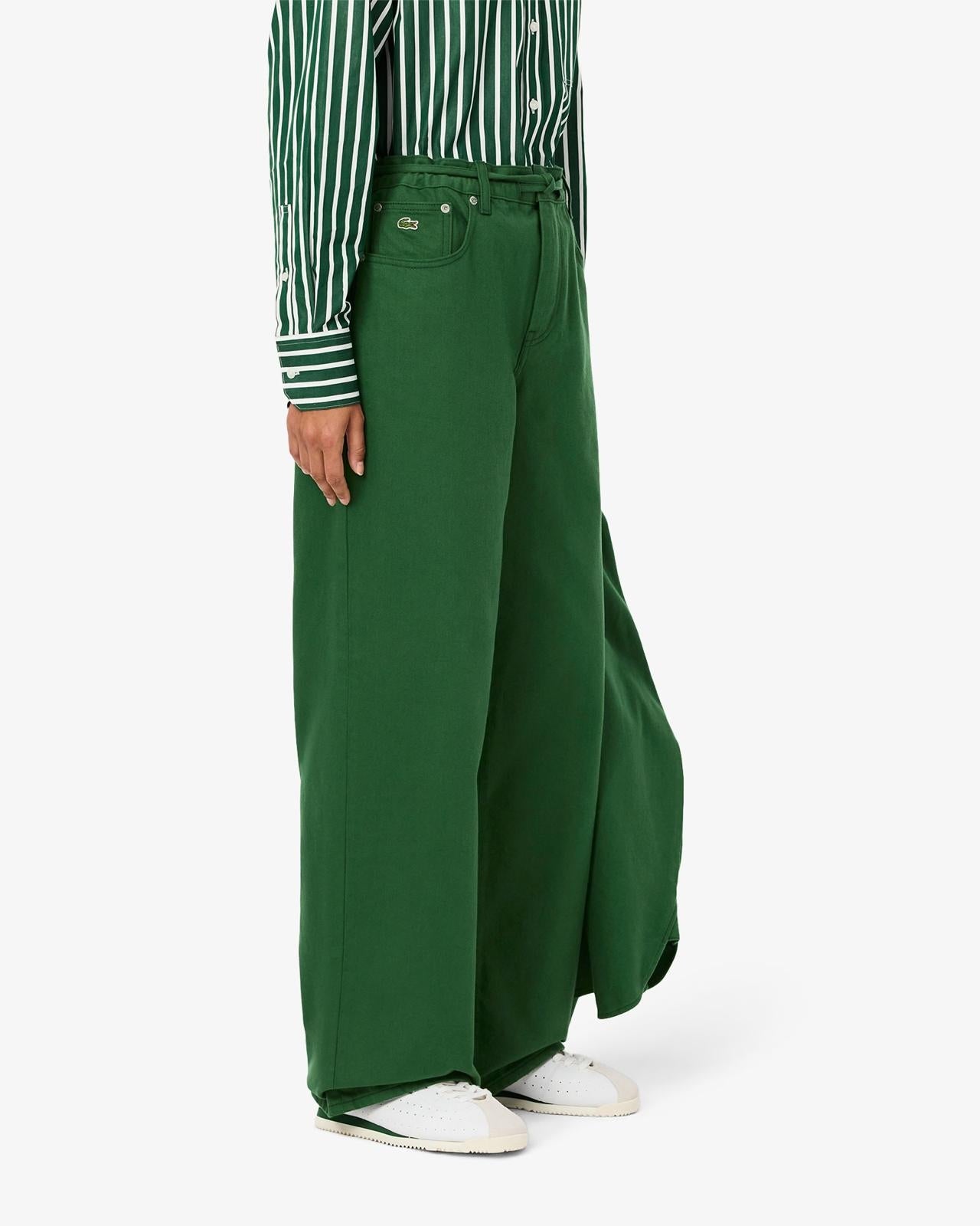 Pantalone Lacoste wide fit con coulisse donna